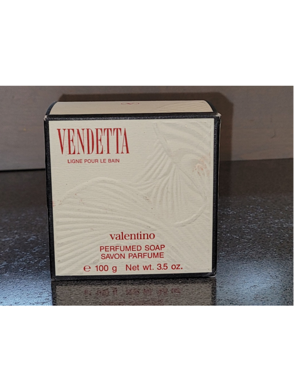 Valentino Vendetta Perfumed Soap 3.5 oz 100g Vintage Luxury Bath Bar Sealed *